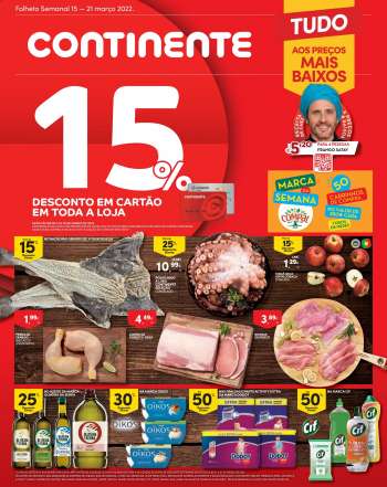 Folheto Continente Modelo - 15.3.2022 - 21.3.2022.