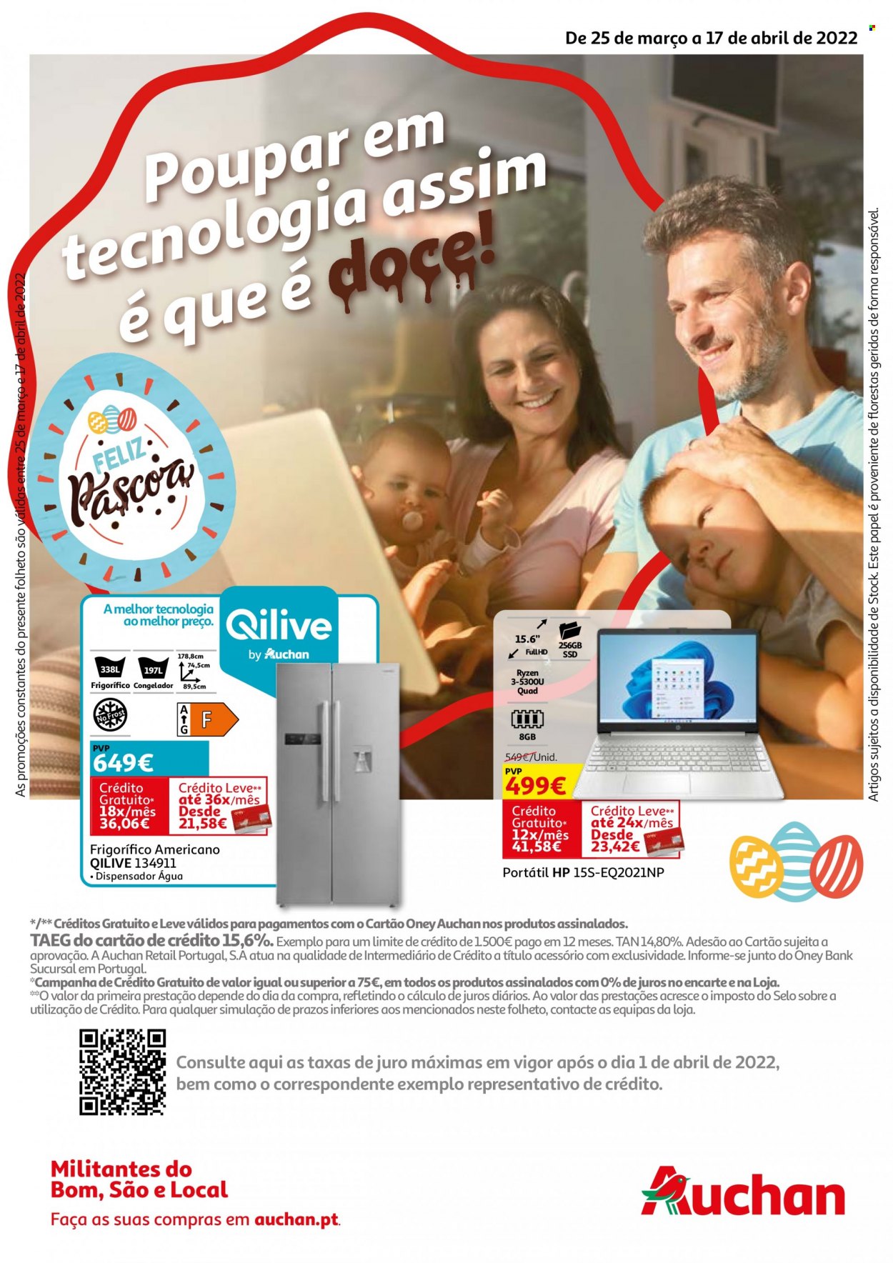 Folheto Auchan - 25.3.2022 - 17.4.2022. Página 1