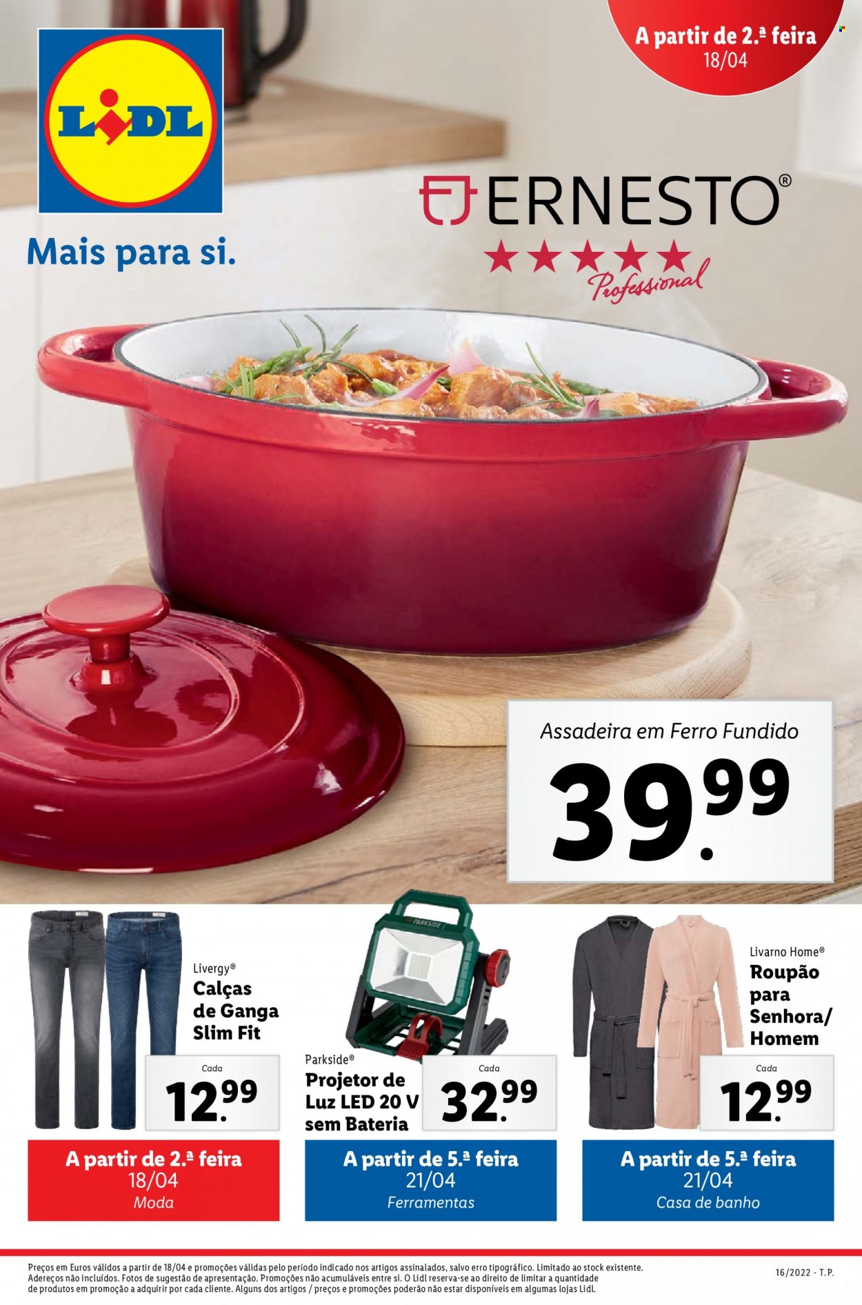 Folheto Lidl - 18.4.2022 - 24.4.2022. Página 1