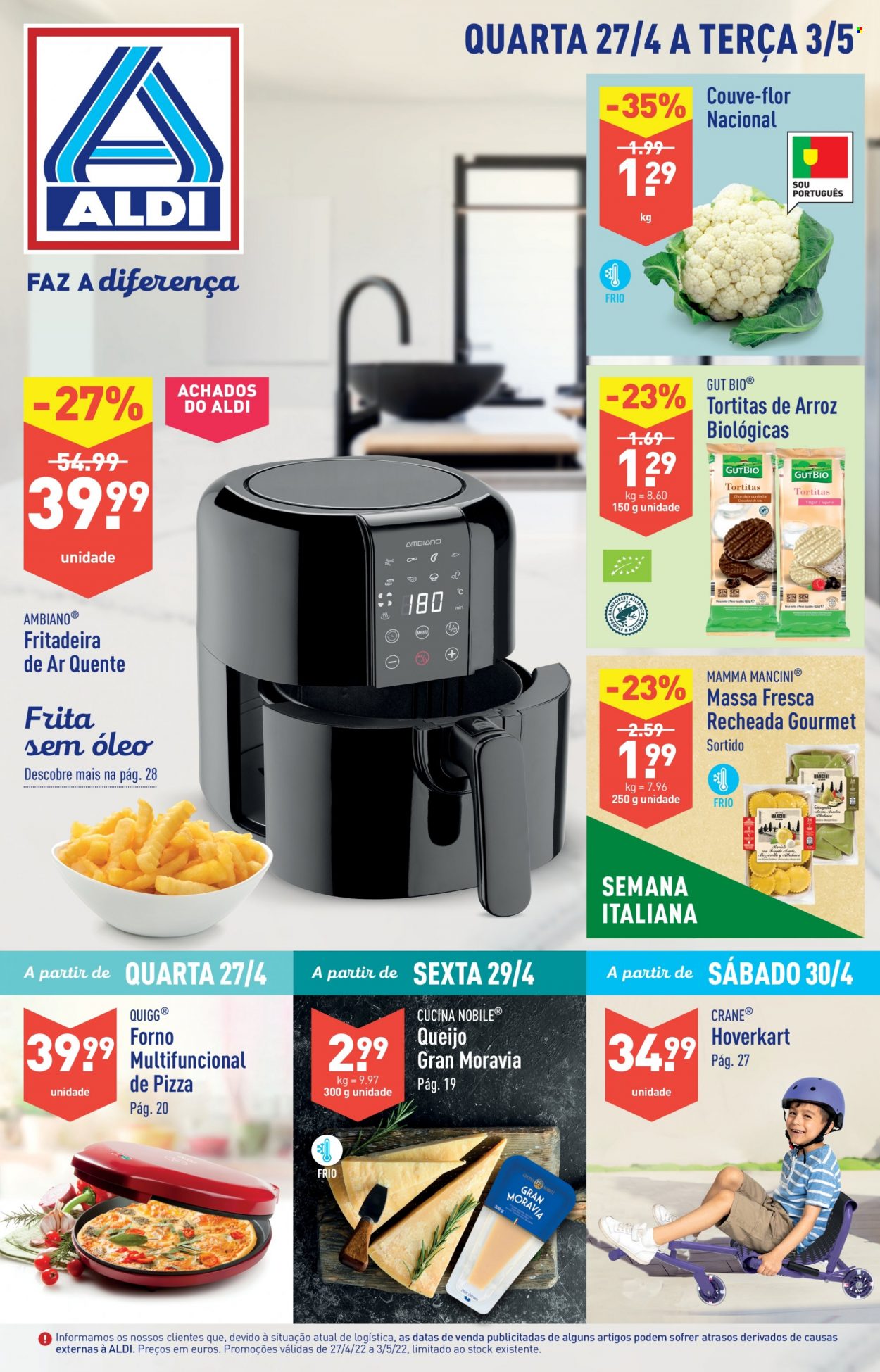 Folheto Aldi - 27.4.2022 - 3.5.2022. Página 1