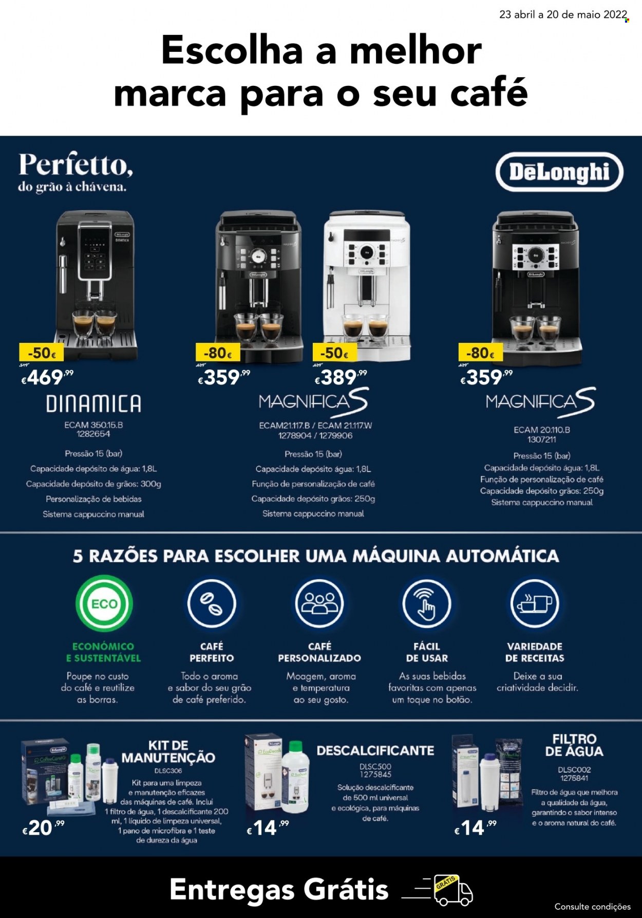 Folheto Radio Popular - 23.4.2022 - 20.5.2022 - Produtos em promoção - máquina de café. Página 3.