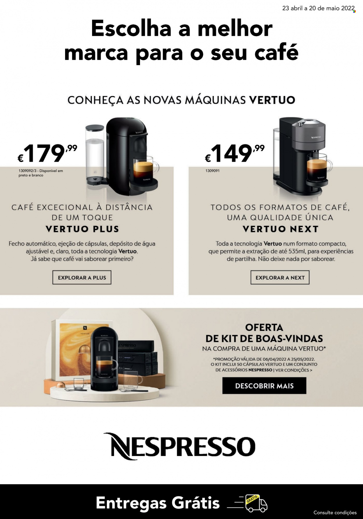 thumbnail - Folheto Radio Popular - 23.4.2022 - 20.5.2022 - Produtos em promoção - Nespresso. Página 13.