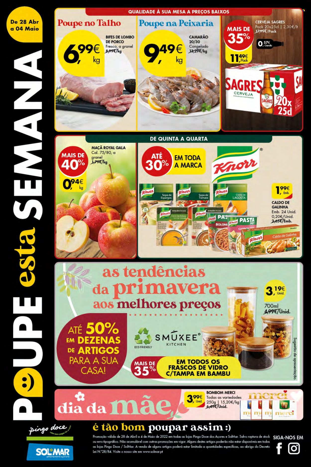 Folheto Pingo Doce - 28.4.2022 - 4.5.2022. Página 1