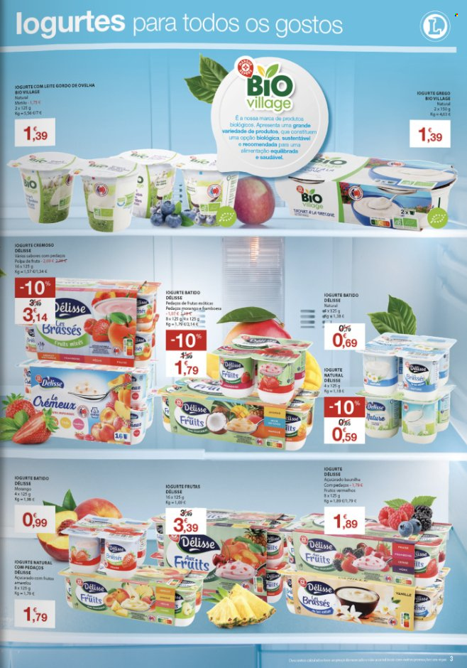 thumbnail - Folheto E.Leclerc - 1.5.2022 - 27.5.2022 - Produtos em promoção - iogurte, iogurte grego, iogurte natural. Página 3.