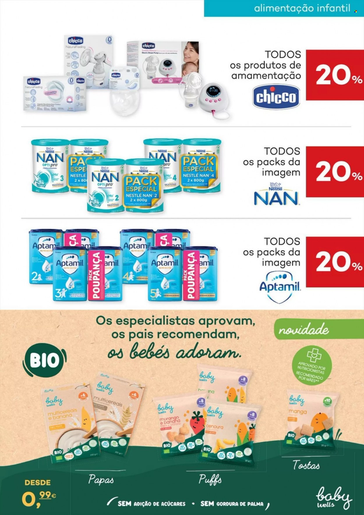 thumbnail - Folheto Well's - 10.5.2022 - 13.6.2022 - Produtos em promoção - Nestlé, leite NAN, Chicco. Página 21.