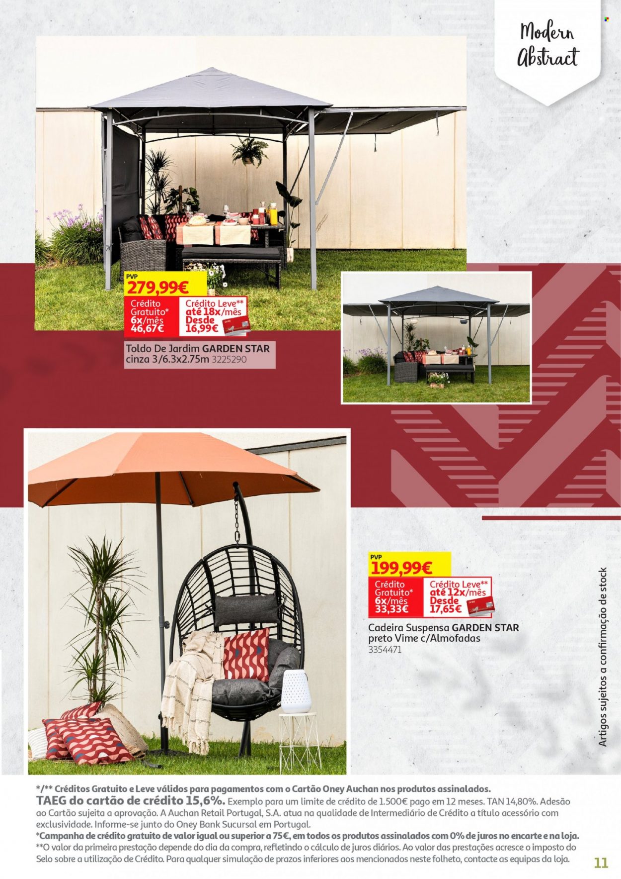 thumbnail - Folheto Auchan - 13.5.2022 - 30.6.2022 - Produtos em promoção - almofada, cadeira. Página 11.