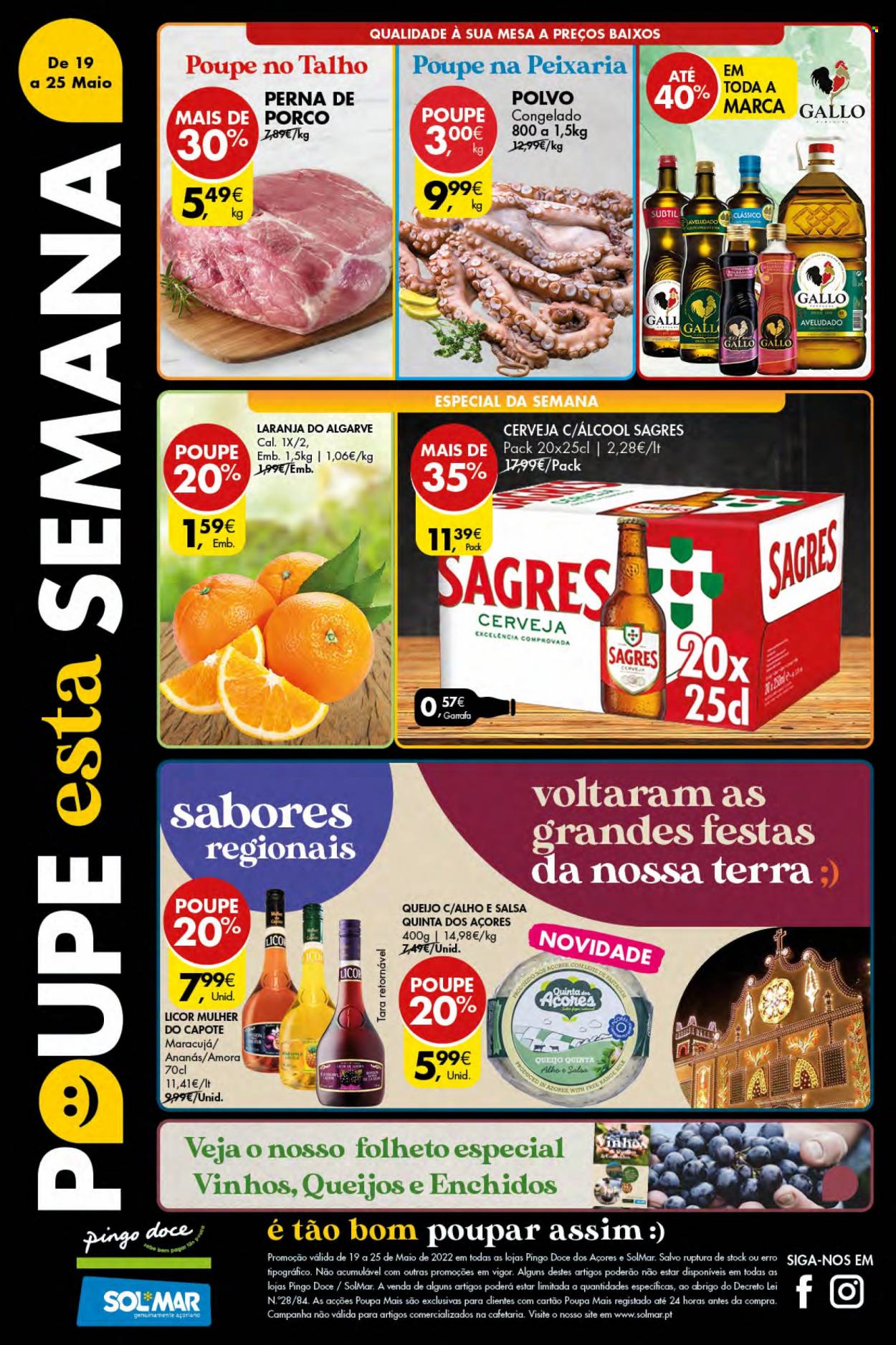 Folheto Pingo Doce - 19.5.2022 - 25.5.2022. Página 1