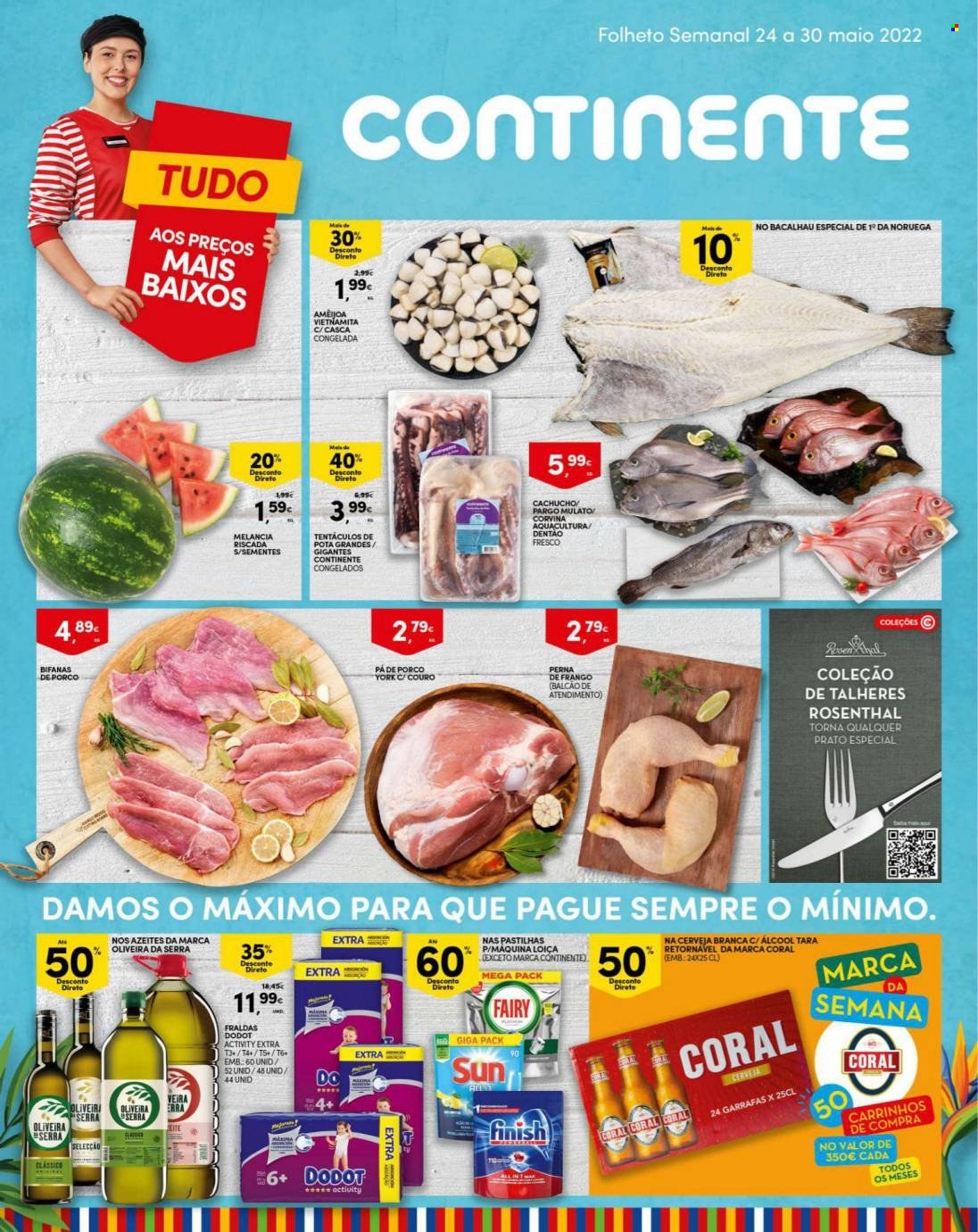 Folheto Continente Modelo - 24.5.2022 - 30.5.2022. Página 1