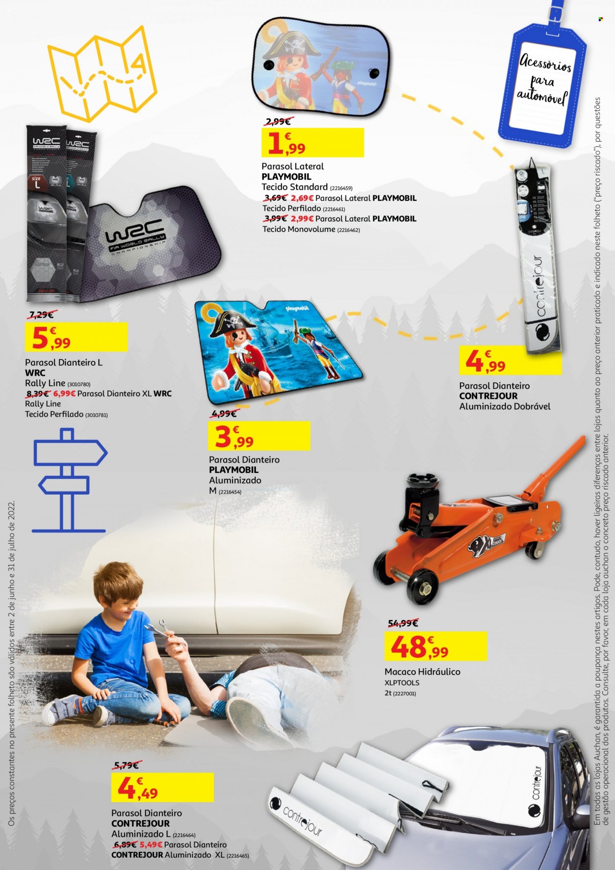 thumbnail - Folheto Auchan - 6.6.2022 - 31.7.2022 - Produtos em promoção - guarda sol. Página 5.
