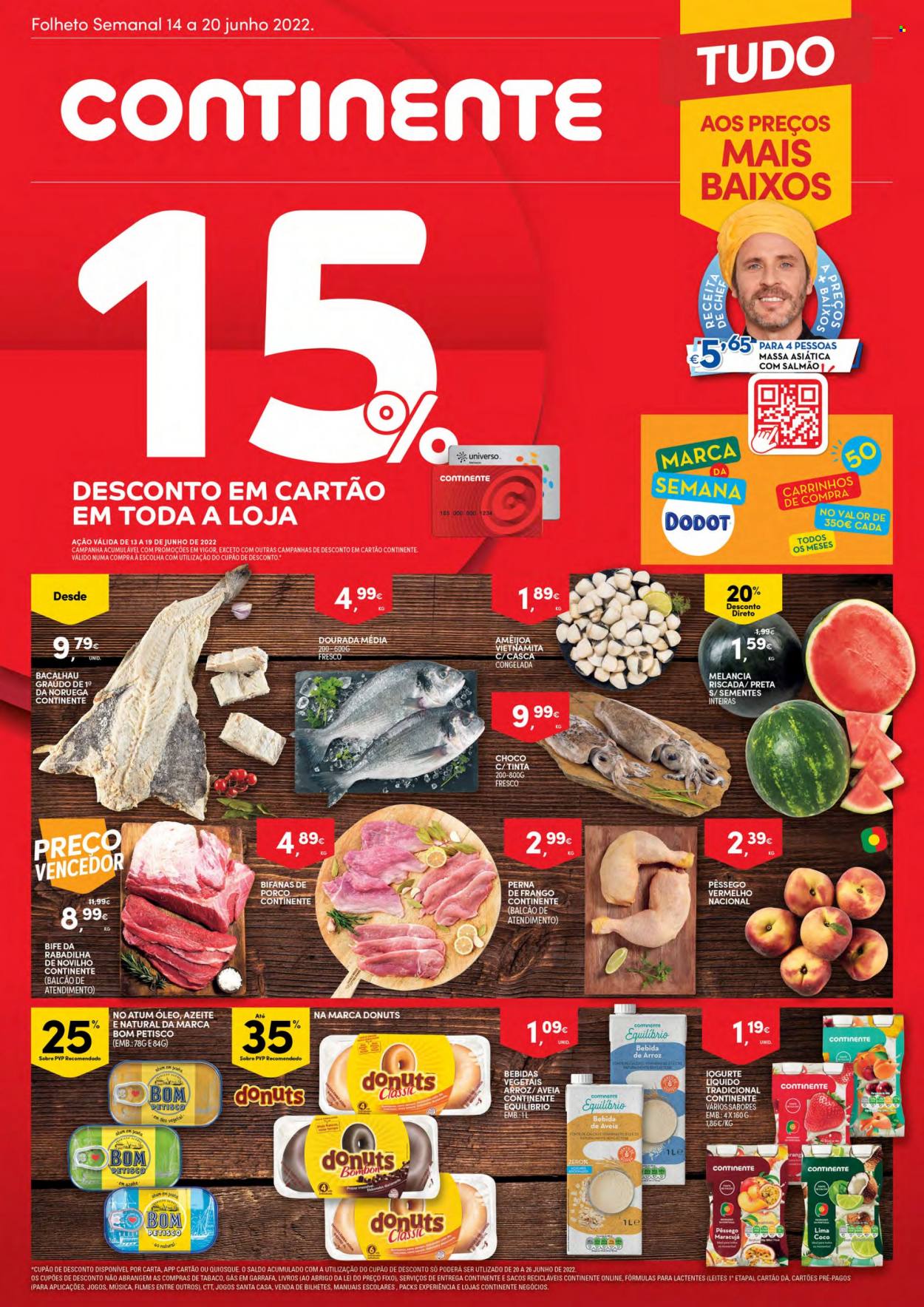 Folheto Continente - 14.6.2022 - 20.6.2022. Página 1