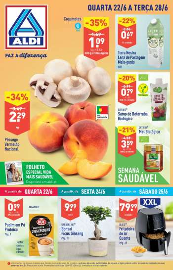 Folheto Aldi - 22.6.2022 - 28.6.2022.