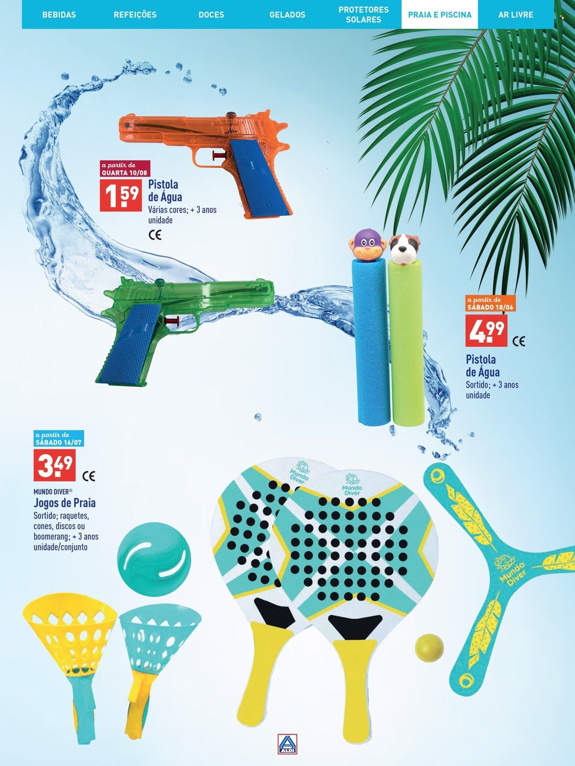 thumbnail - Folheto Aldi - Produtos em promoção - gelado, pistola, pistola de água. Página 25.