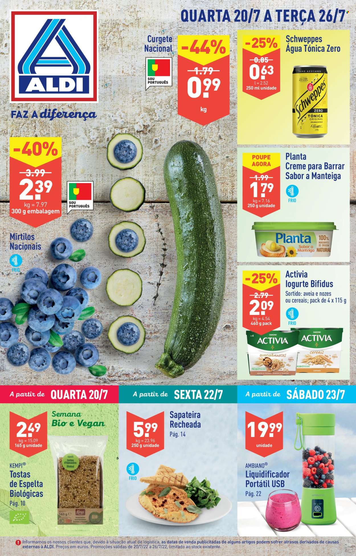 Folheto Aldi - 20.7.2022 - 26.7.2022. Página 1