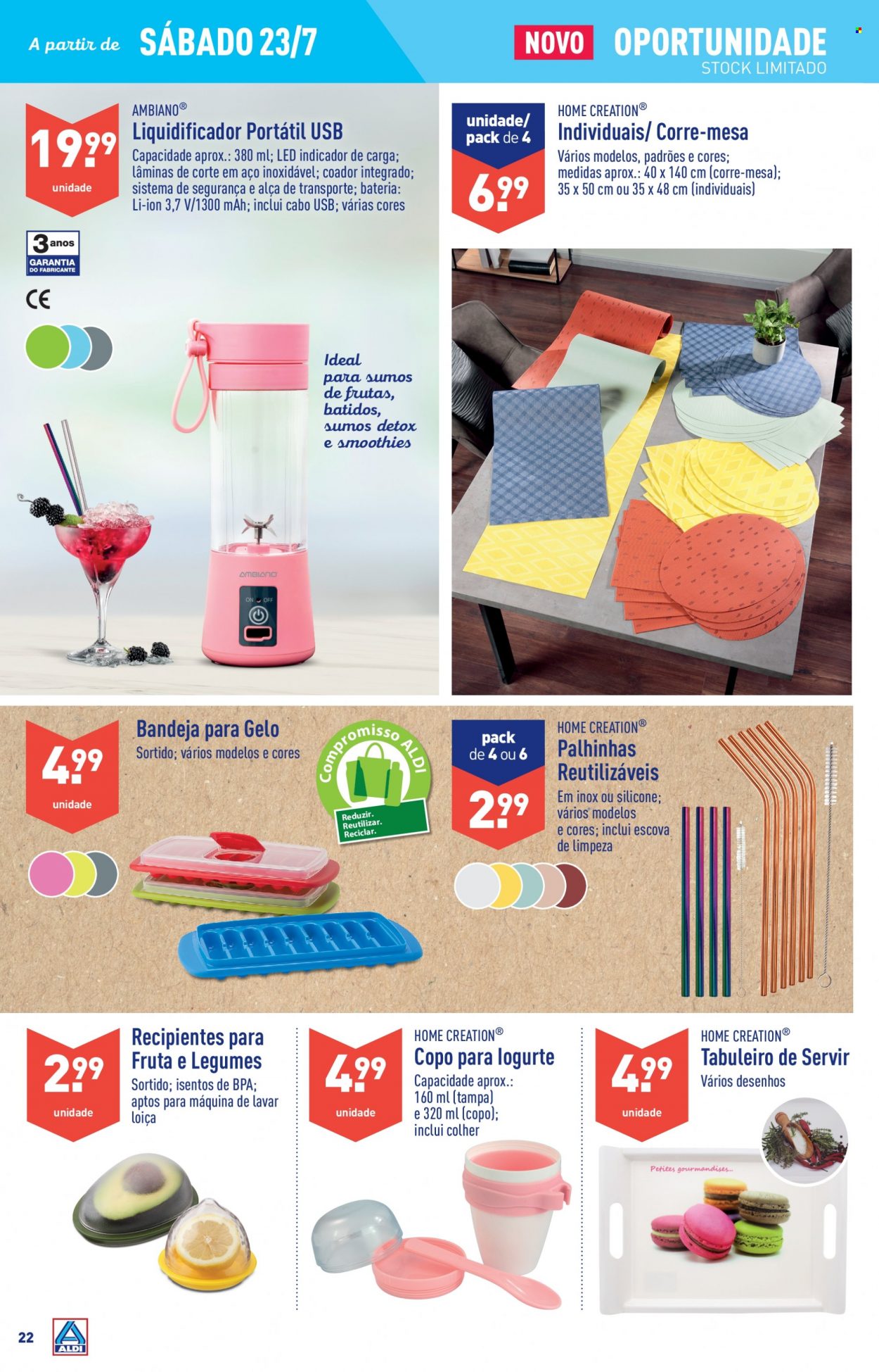 Folheto Aldi - 20.7.2022 - 26.7.2022. Página 22