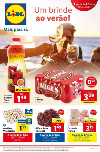 Folheto Lidl - 18.7.2022 - 24.7.2022.