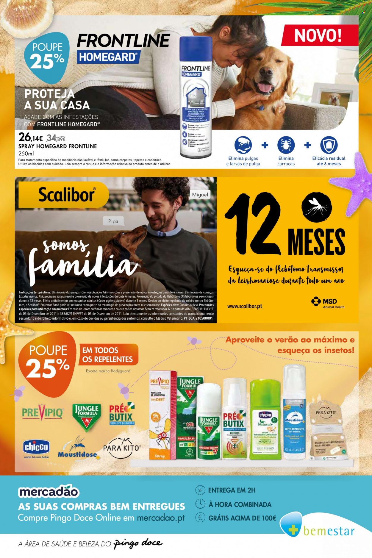 thumbnail - Folheto Pingo Doce - 19.7.2022 - 22.8.2022 - Produtos em promoção - leite, repelente, Chicco. Página 16.