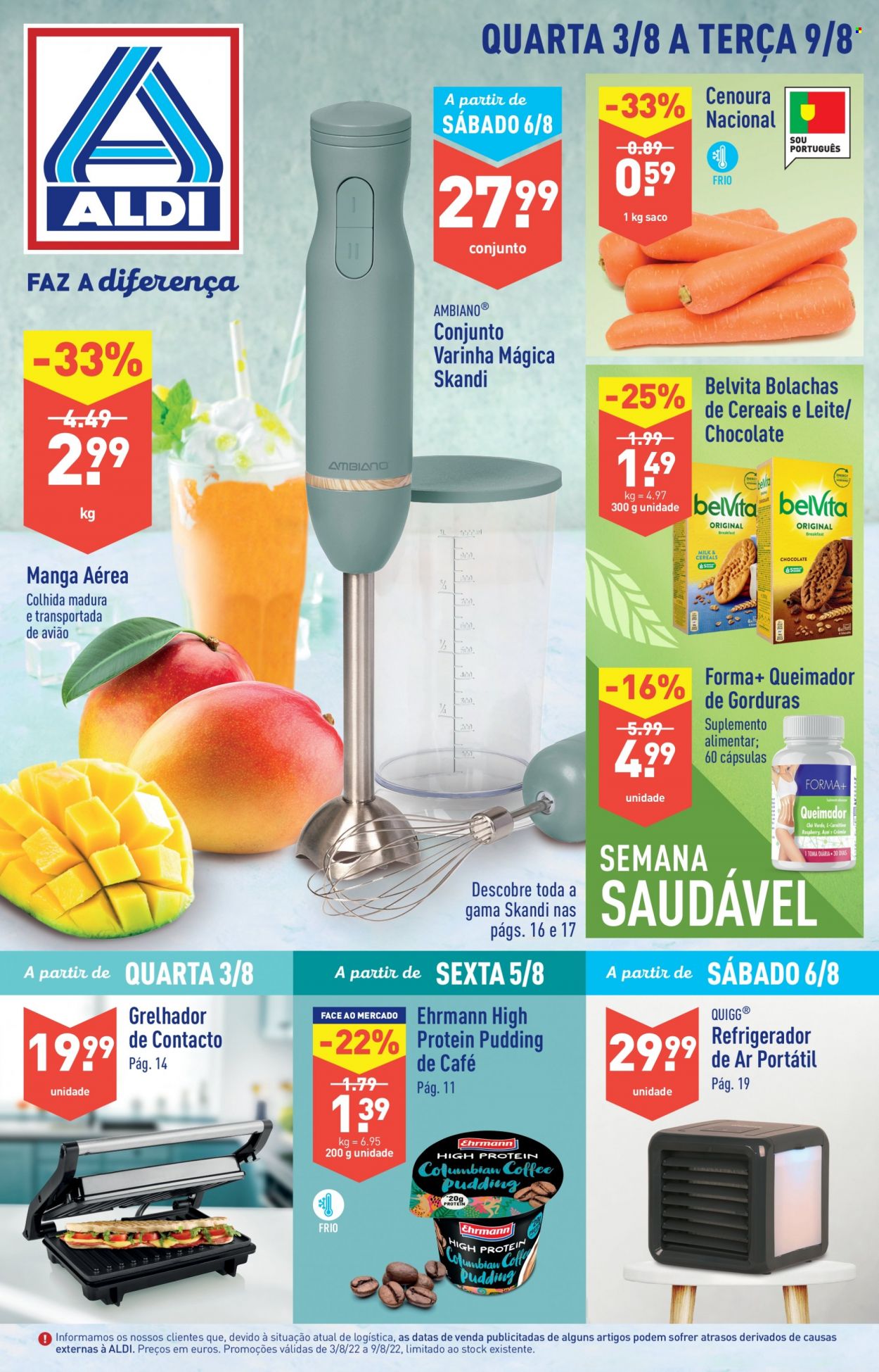 Folheto Aldi - 3.8.2022 - 9.8.2022. Página 1