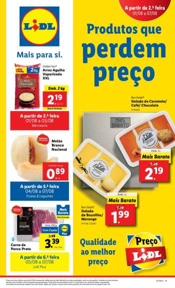 Folheto Lidl - 1.8.2022 - 7.8.2022.