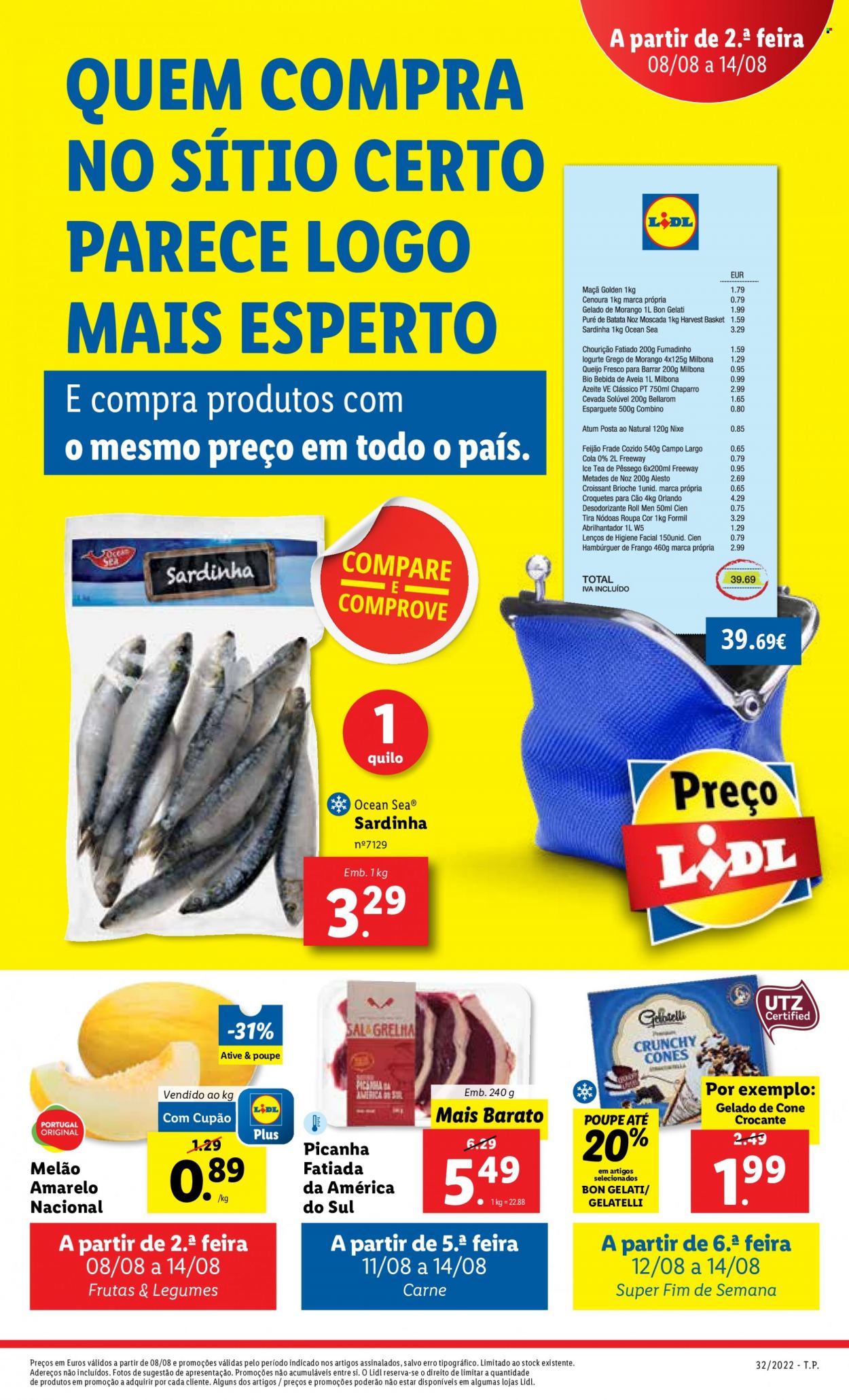 Folheto Lidl - 8.8.2022 - 14.8.2022. Página 1