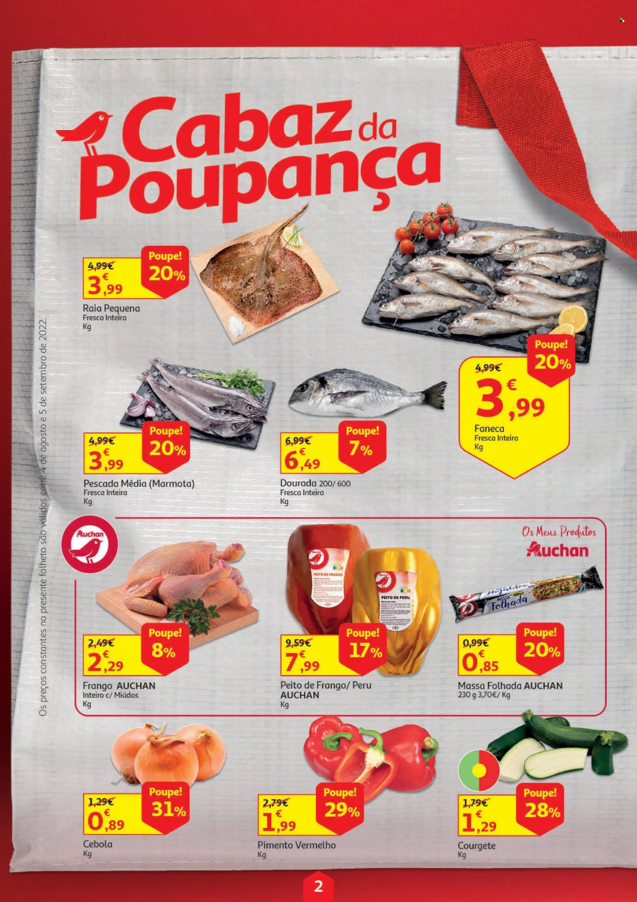 Folheto Auchan - 4.8.2022 - 5.9.2022. Página 2
