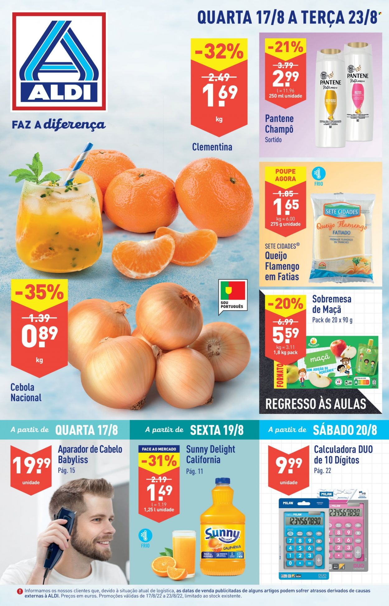 Folheto Aldi - 17.8.2022 - 23.8.2022. Página 1
