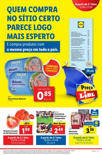 Folheto Lidl - 15.8.2022 - 21.8.2022.