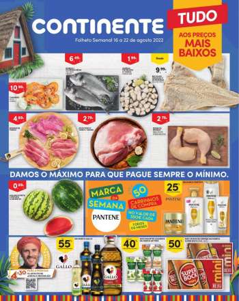 Folheto Continente Modelo - 16.8.2022 - 22.8.2022.