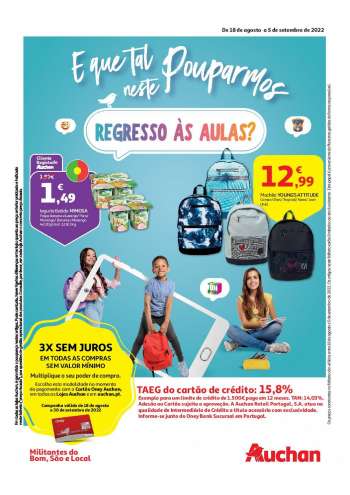 Folheto Auchan - 18.8.2022 - 5.9.2022.