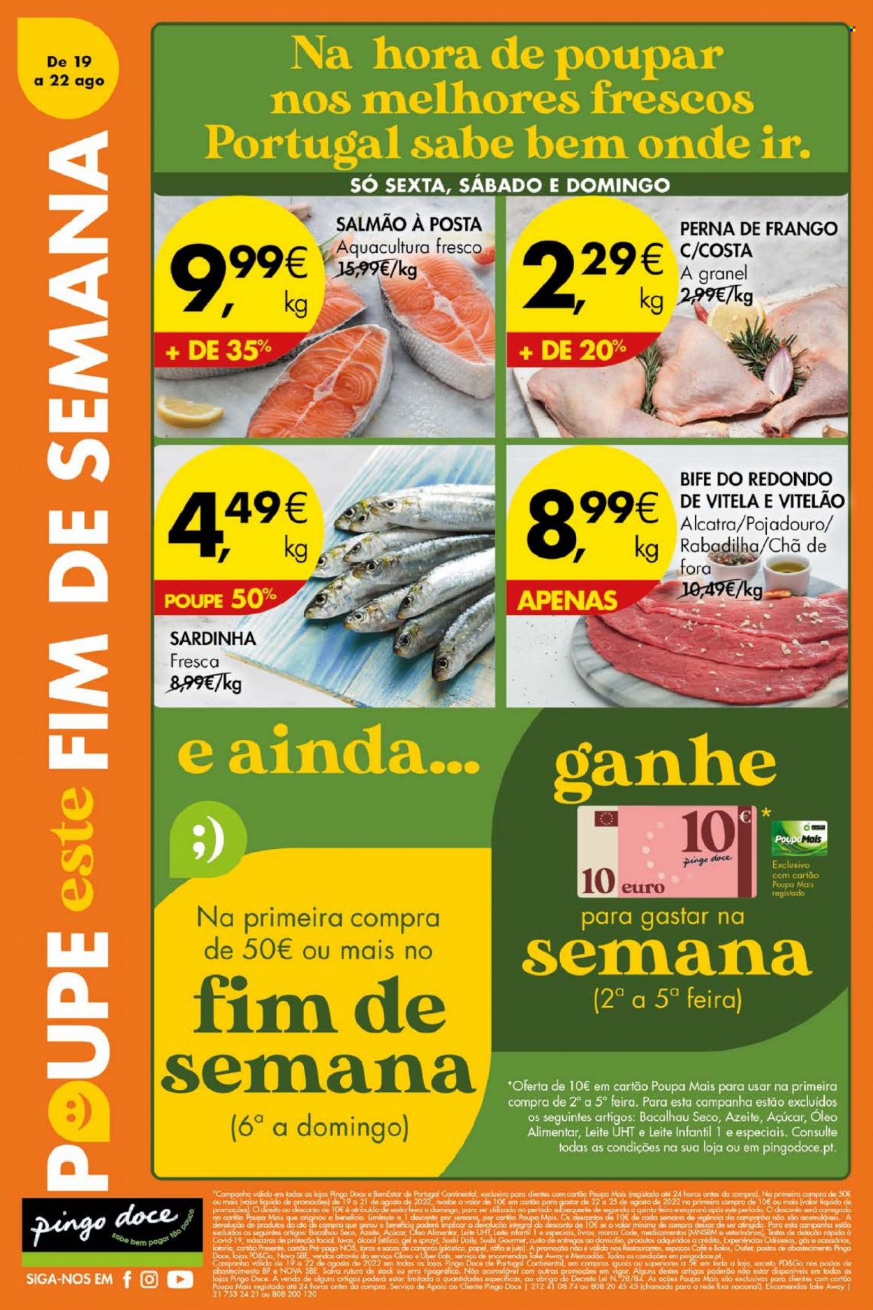 Folheto Pingo Doce - 19.8.2022 - 22.8.2022. Página 1