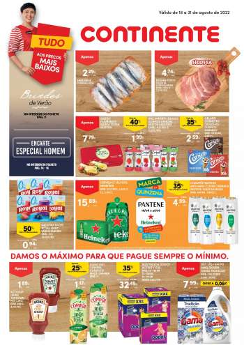 Folheto Continente Modelo - 18.8.2022 - 31.8.2022.