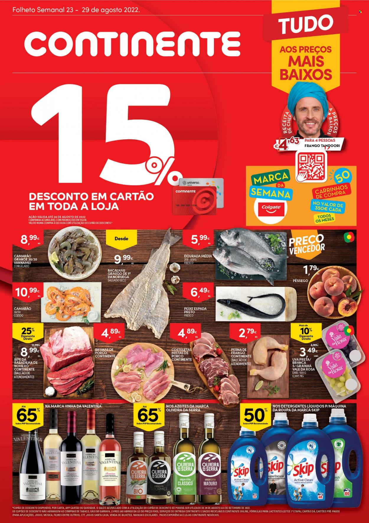 Folheto Continente - 23.8.2022 - 29.8.2022. Página 1