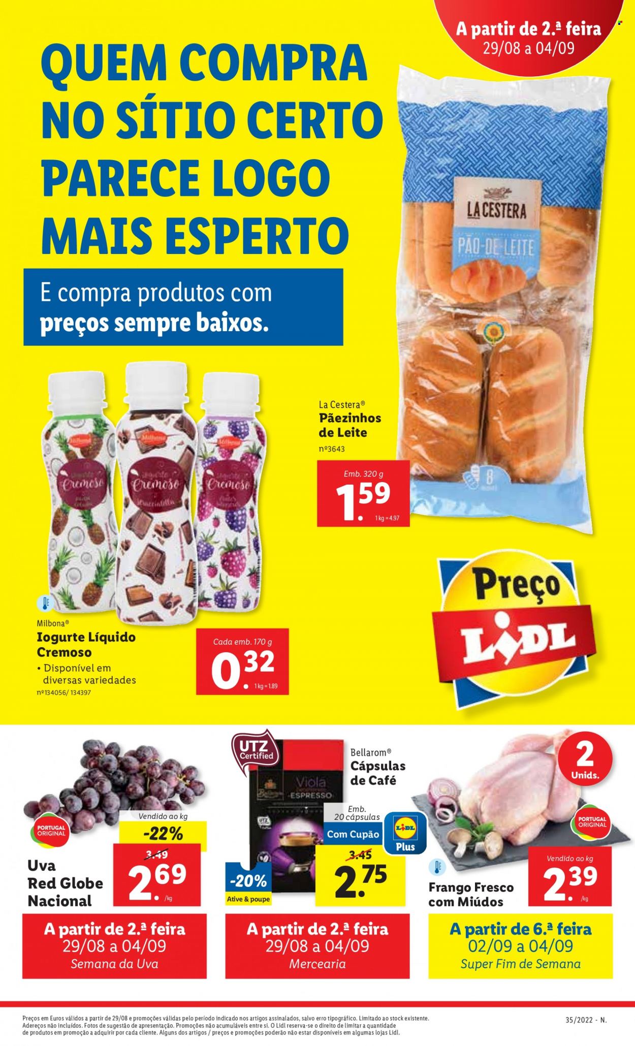 Folheto Lidl - 29.8.2022 - 4.9.2022. Página 1