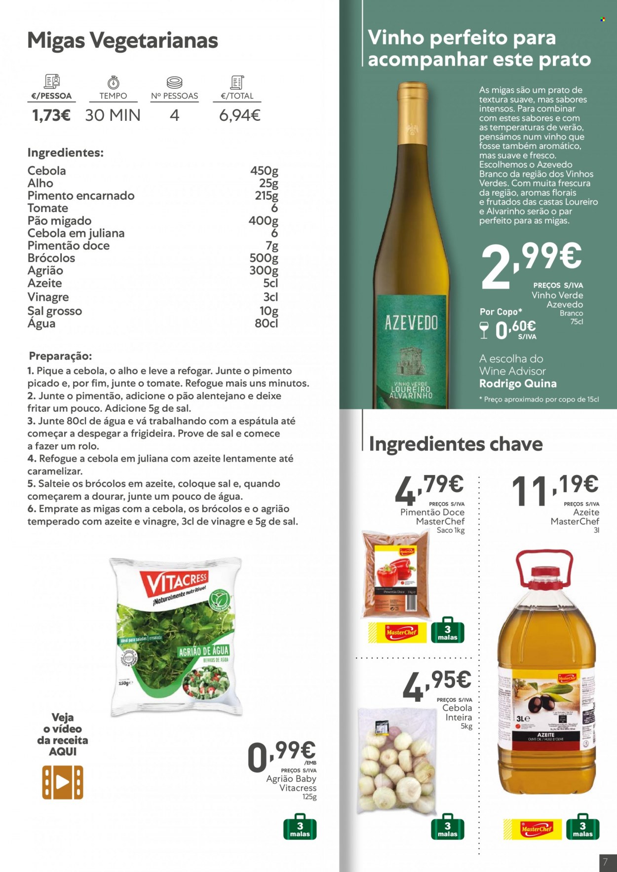 thumbnail - Folheto Recheio - 1.9.2022 - 28.9.2022 - Produtos em promoção - pimento, sal grosso, pimentão doce, vinagre, vinho verde, frigideira. Página 7.