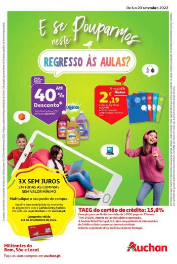 Folheto Auchan - 6.9.2022 - 20.9.2022.