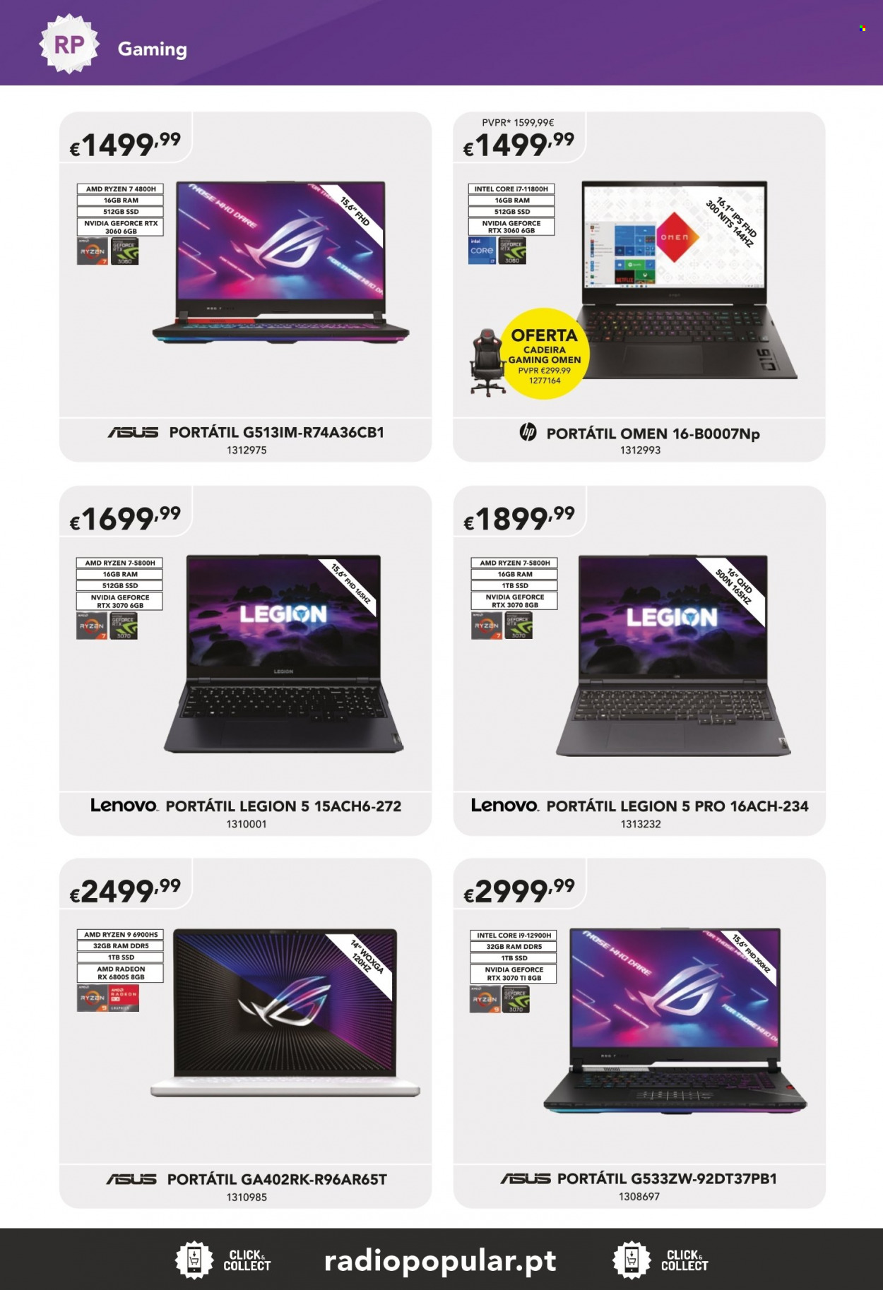 thumbnail - Folheto Radio Popular - Produtos em promoção - Asus, Lenovo, PC portátil. Página 4.