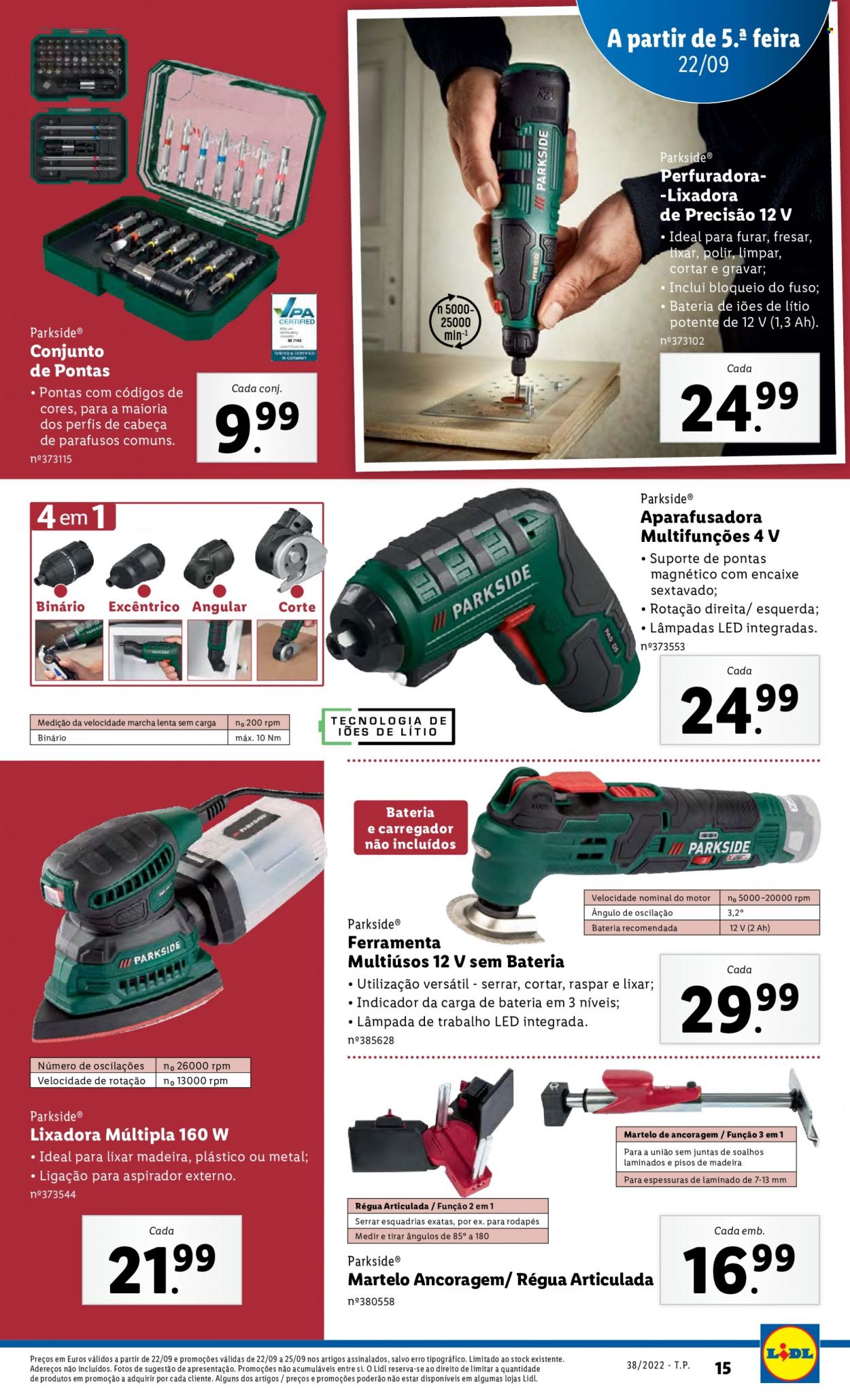 Folheto Lidl - 19.9.2022 - 25.9.2022. Página 15