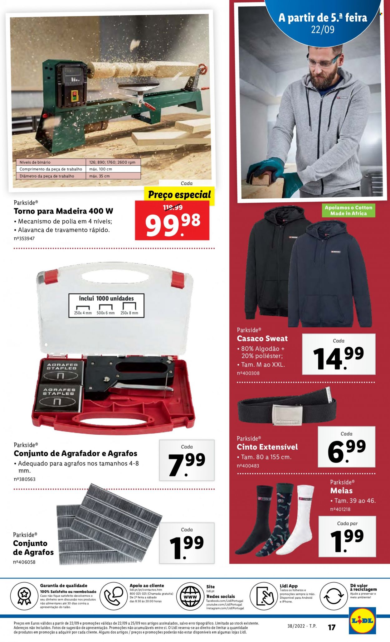 Folheto Lidl - 19.9.2022 - 25.9.2022. Página 17