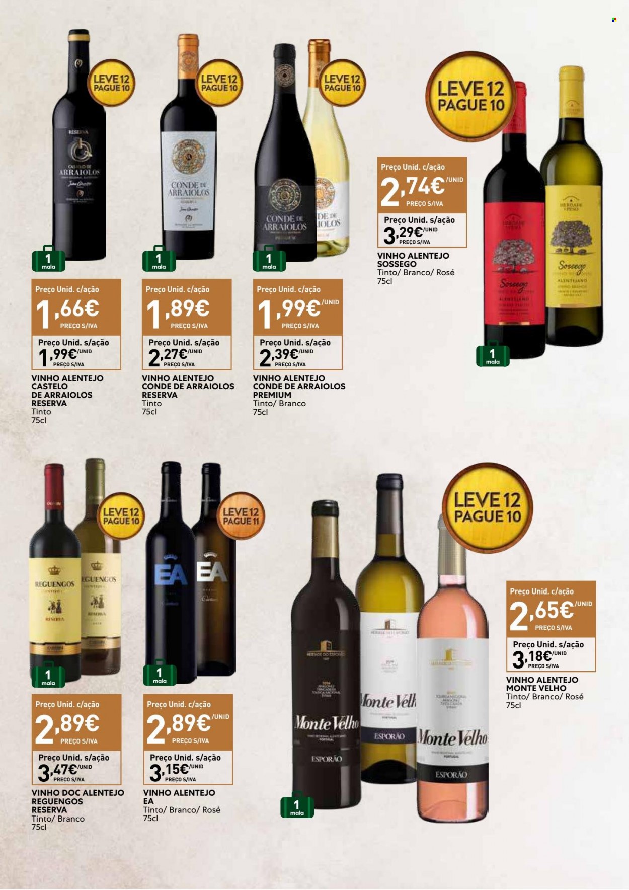 thumbnail - Folheto Recheio - 8.9.2022 - 28.9.2022 - Produtos em promoção - vinho, Vinho Alentejo. Página 19.