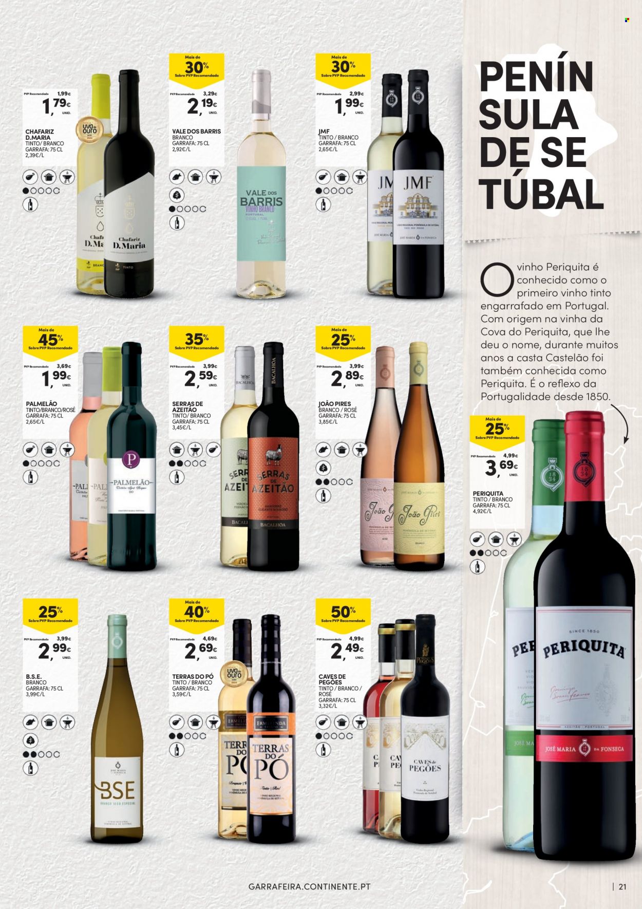 thumbnail - Folheto Continente - 20.9.2022 - 16.10.2022 - Produtos em promoção - vinho, vinho tinto. Página 21.