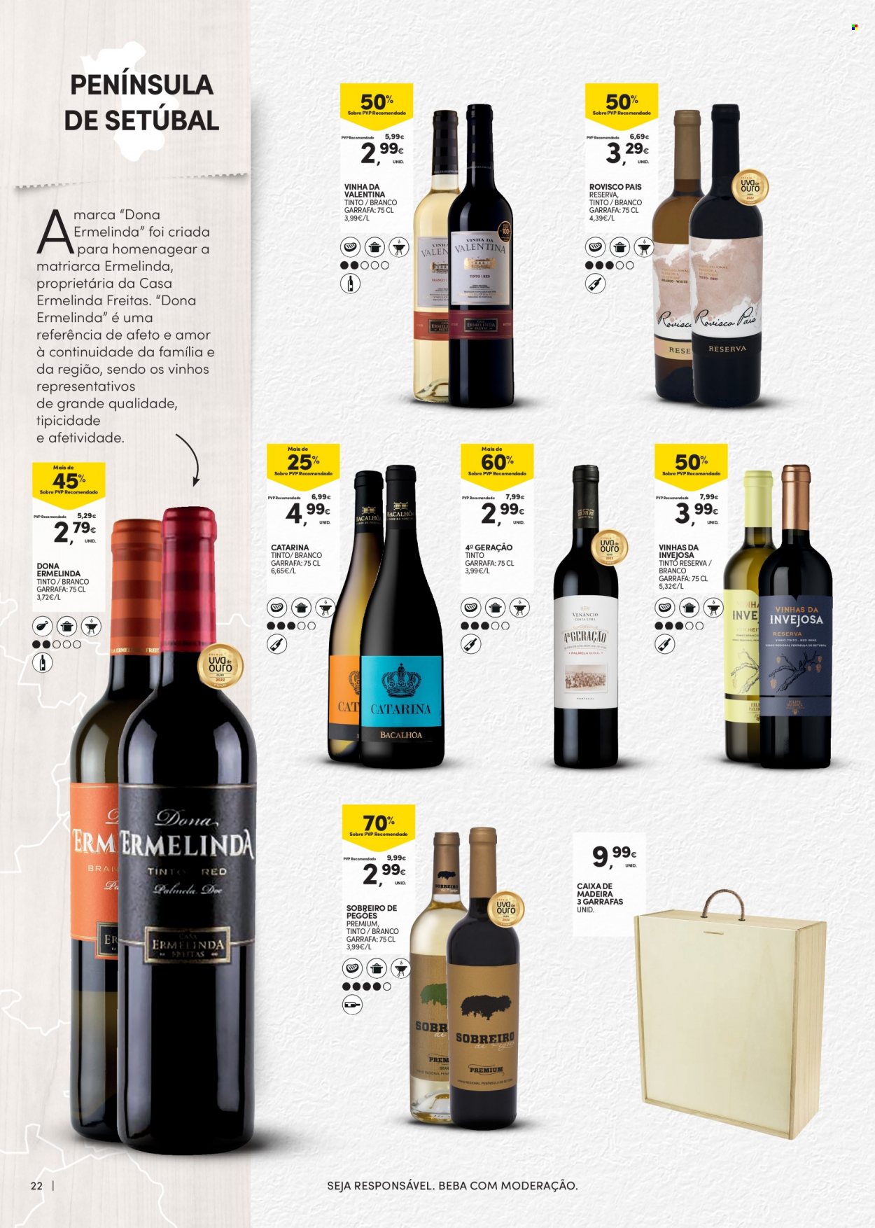 thumbnail - Folheto Continente Modelo - 20.9.2022 - 17.10.2022 - Produtos em promoção - vinho. Página 22.