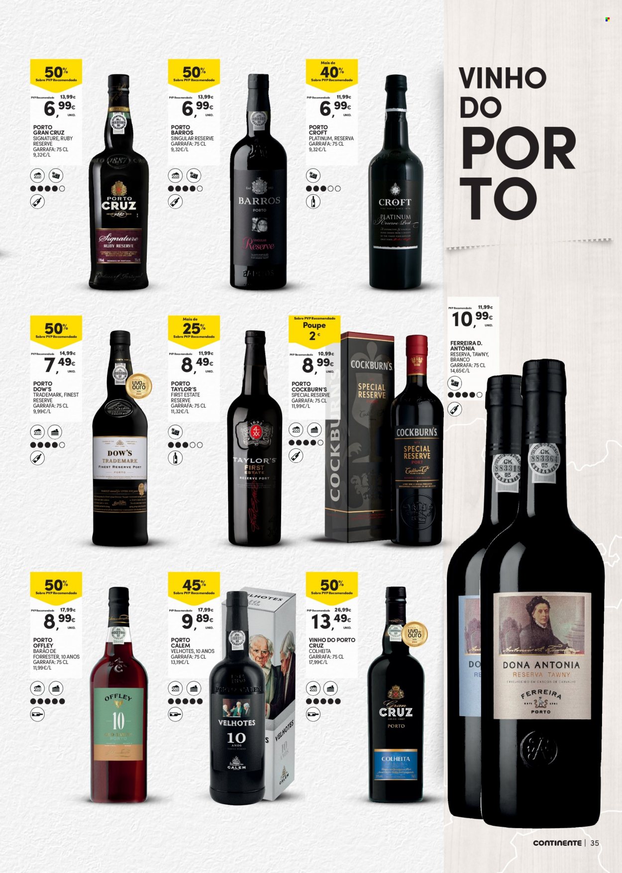 thumbnail - Folheto Continente Modelo - 20.9.2022 - 17.10.2022 - Produtos em promoção - vinho, vinho do Porto. Página 35.
