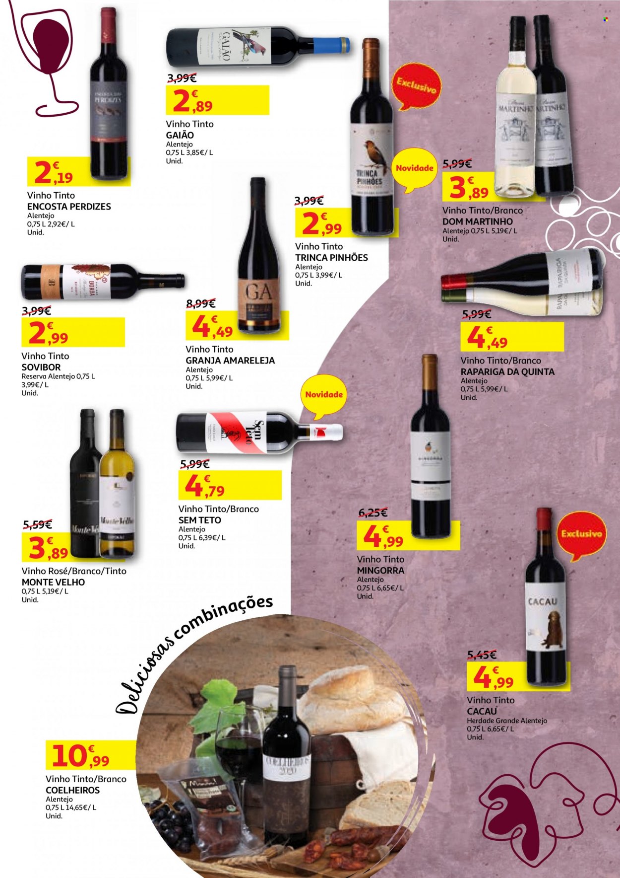 thumbnail - Folheto Auchan - 20.9.2022 - 6.10.2022 - Produtos em promoção - cacau, vinho, vinho tinto, vinho rosé. Página 17.