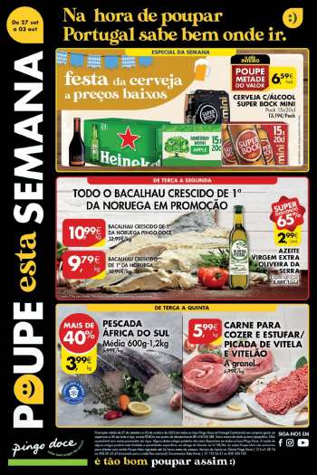 Folheto Pingo Doce - 27.9.2022 - 3.10.2022.