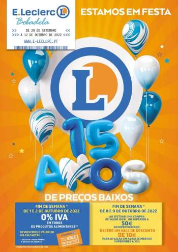 Folheto E.Leclerc - 29.9.2022 - 12.10.2022.