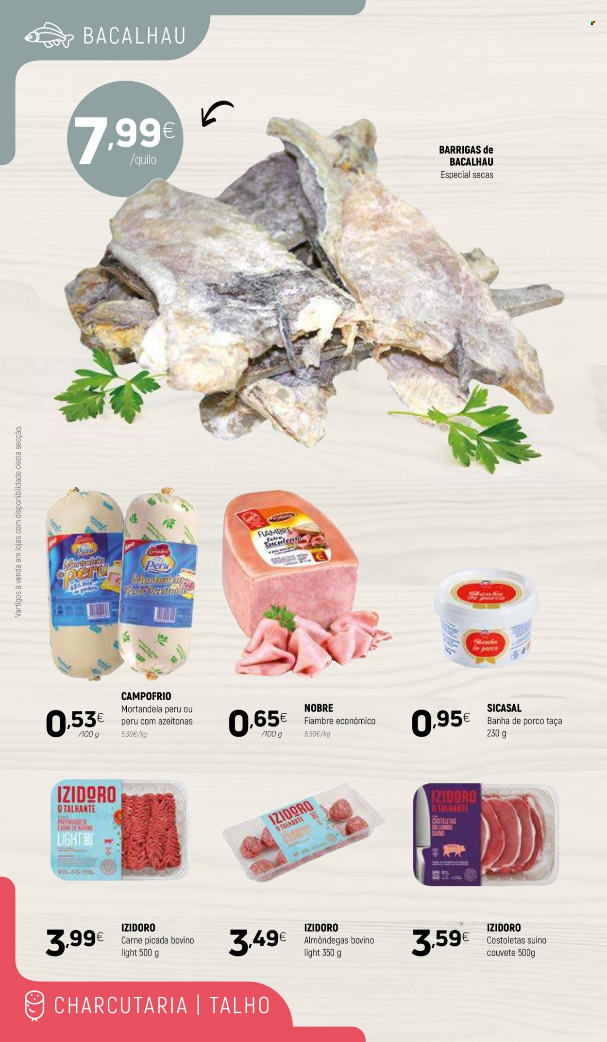 thumbnail - Folheto Coviran - 27.9.2022 - 9.10.2022 - Produtos em promoção - carne, carne moída, almôndegas, bacalhau, fiambre. Página 2.