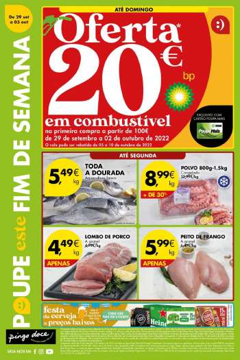 Folheto Pingo Doce - 29.9.2022 - 3.10.2022.