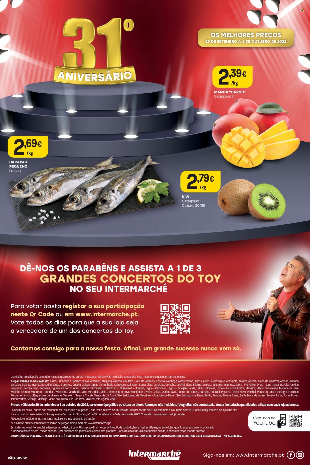 Folheto Intermarché - 29.9.2022 - 5.10.2022. Página 32