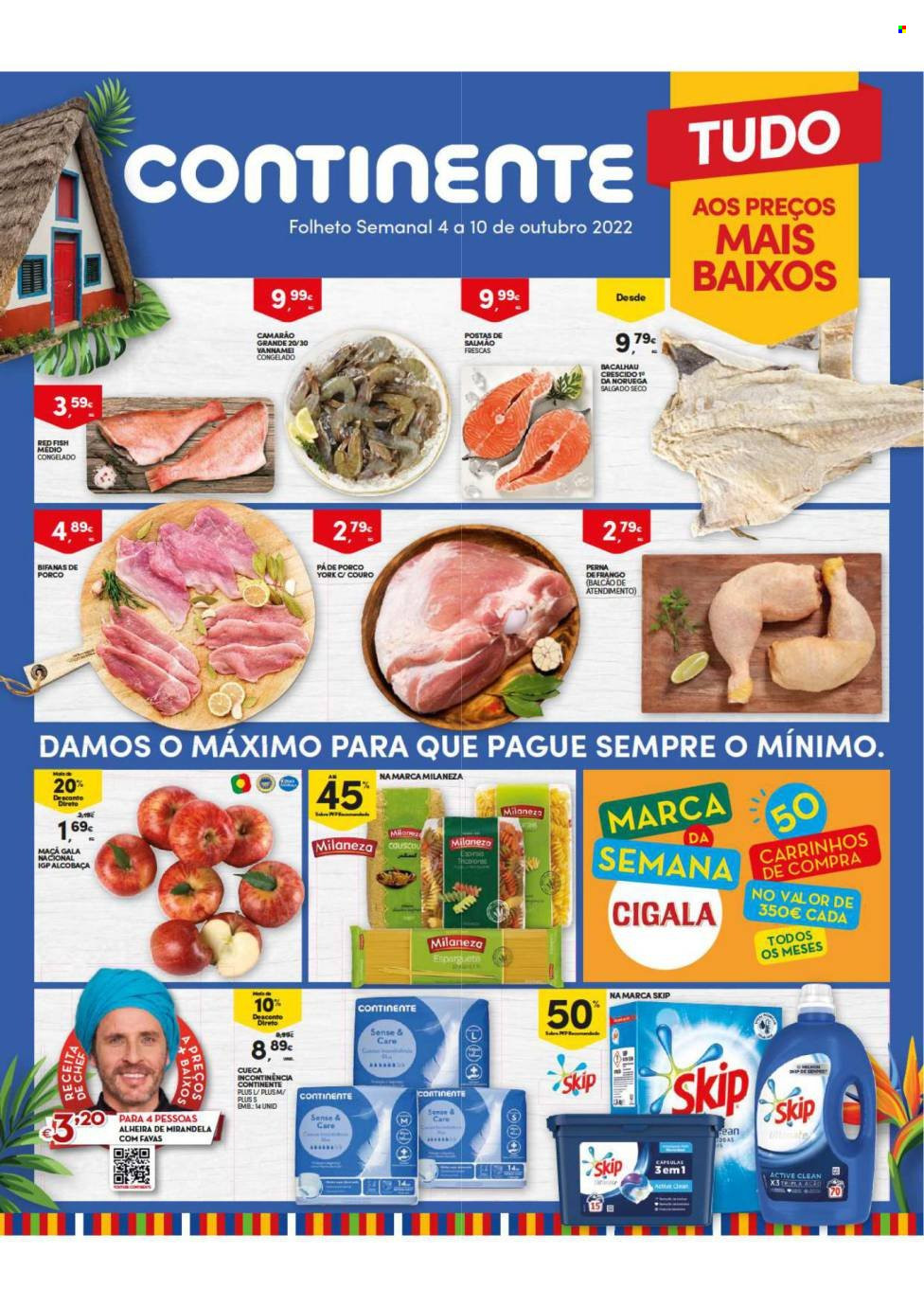Folheto Continente Modelo - 4.10.2022 - 10.10.2022. Página 1