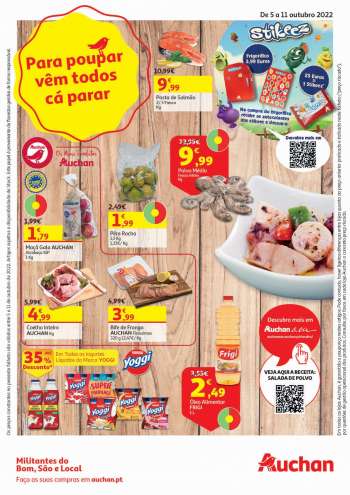 Folheto Auchan - 5.10.2022 - 11.10.2022.