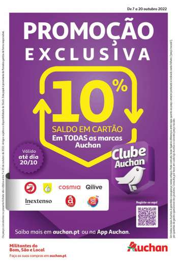 Folheto Auchan - 7.10.2022 - 20.10.2022.